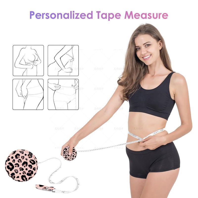 Gerkia Sewing Tape Measure，Colour Printed Small Retractable Soft Measuring Tape for Tailor Cloth Fabric Body Measurements. - Image 4